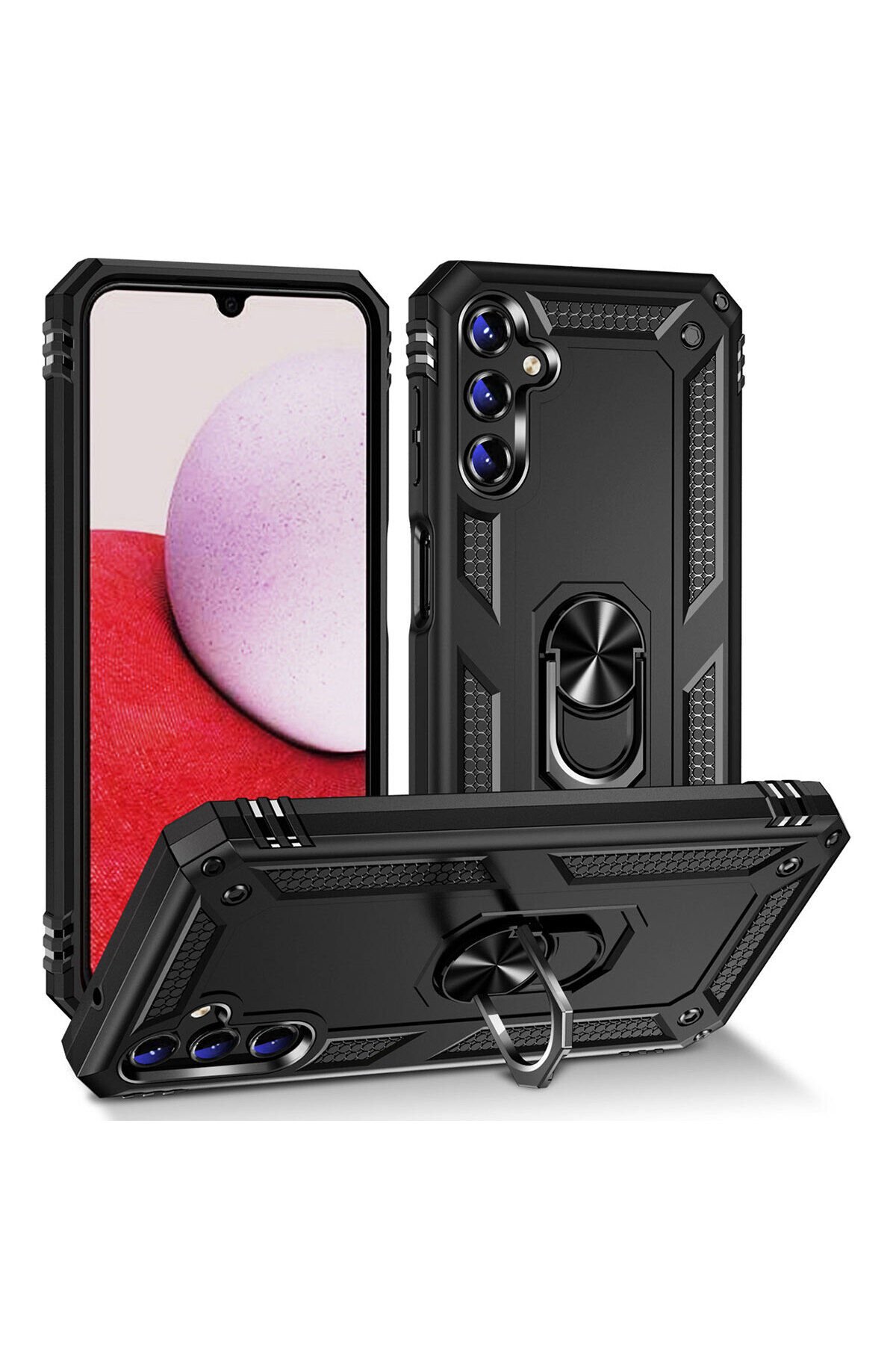 Galaxy A14 Kılıf BSAY Vega Kapak - Mavi Siyah
