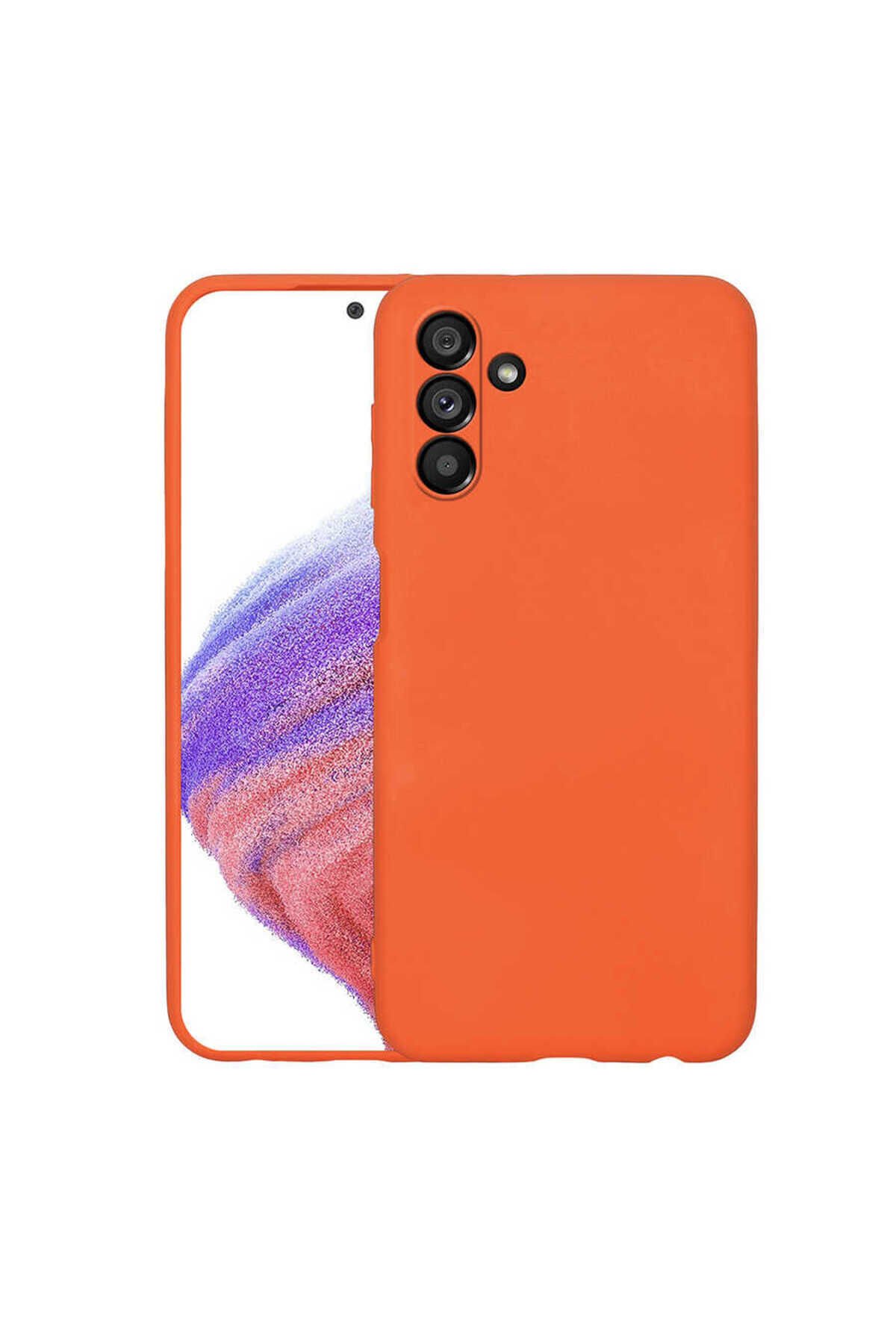 Galaxy A04S Kılıf EFR Mara Lansman Kapak - Turuncu