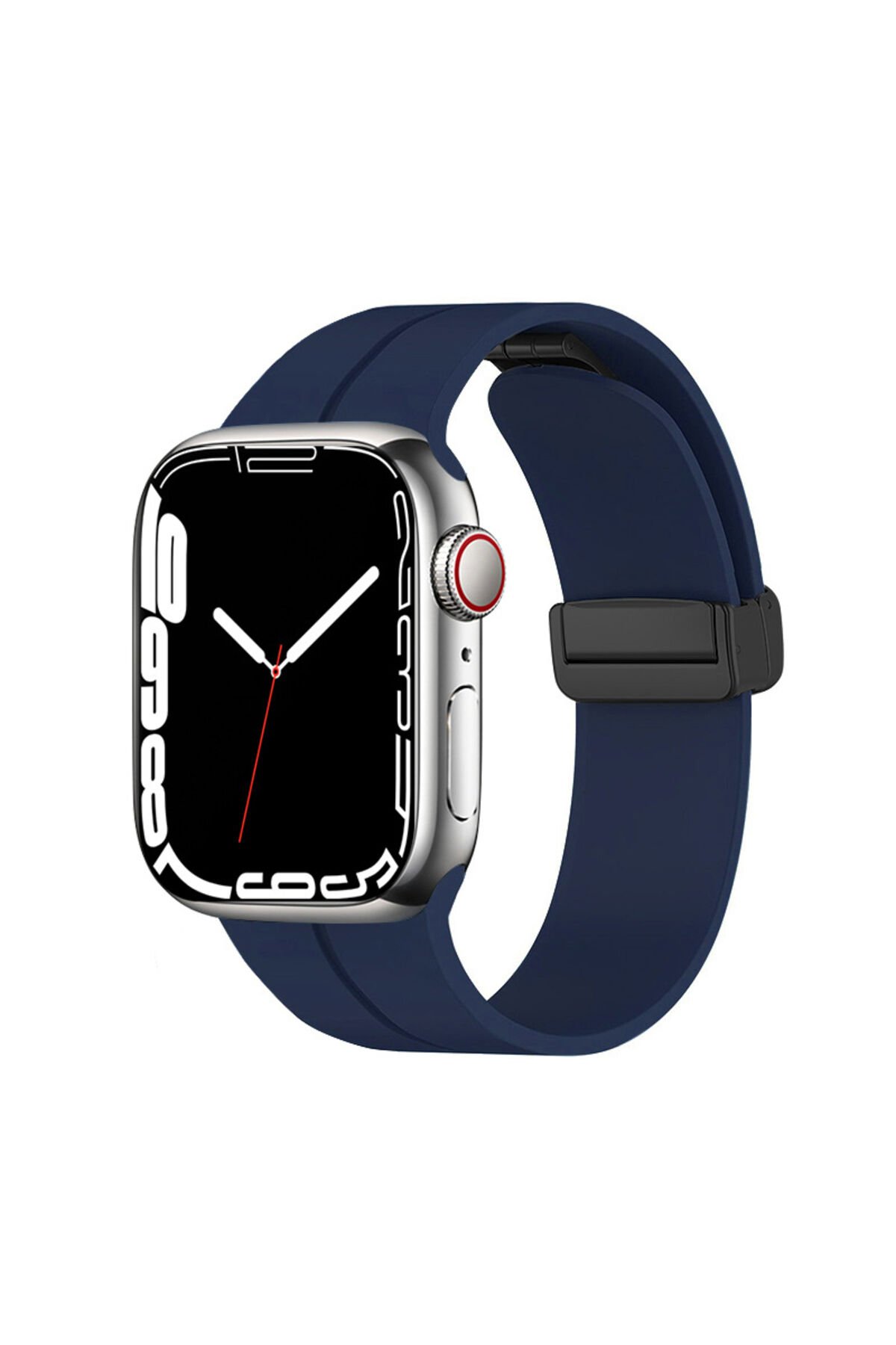 Watch 44mm Uyumlu KRD-84 Uyumlu BSAY Kordon-Lacivert Lacivert