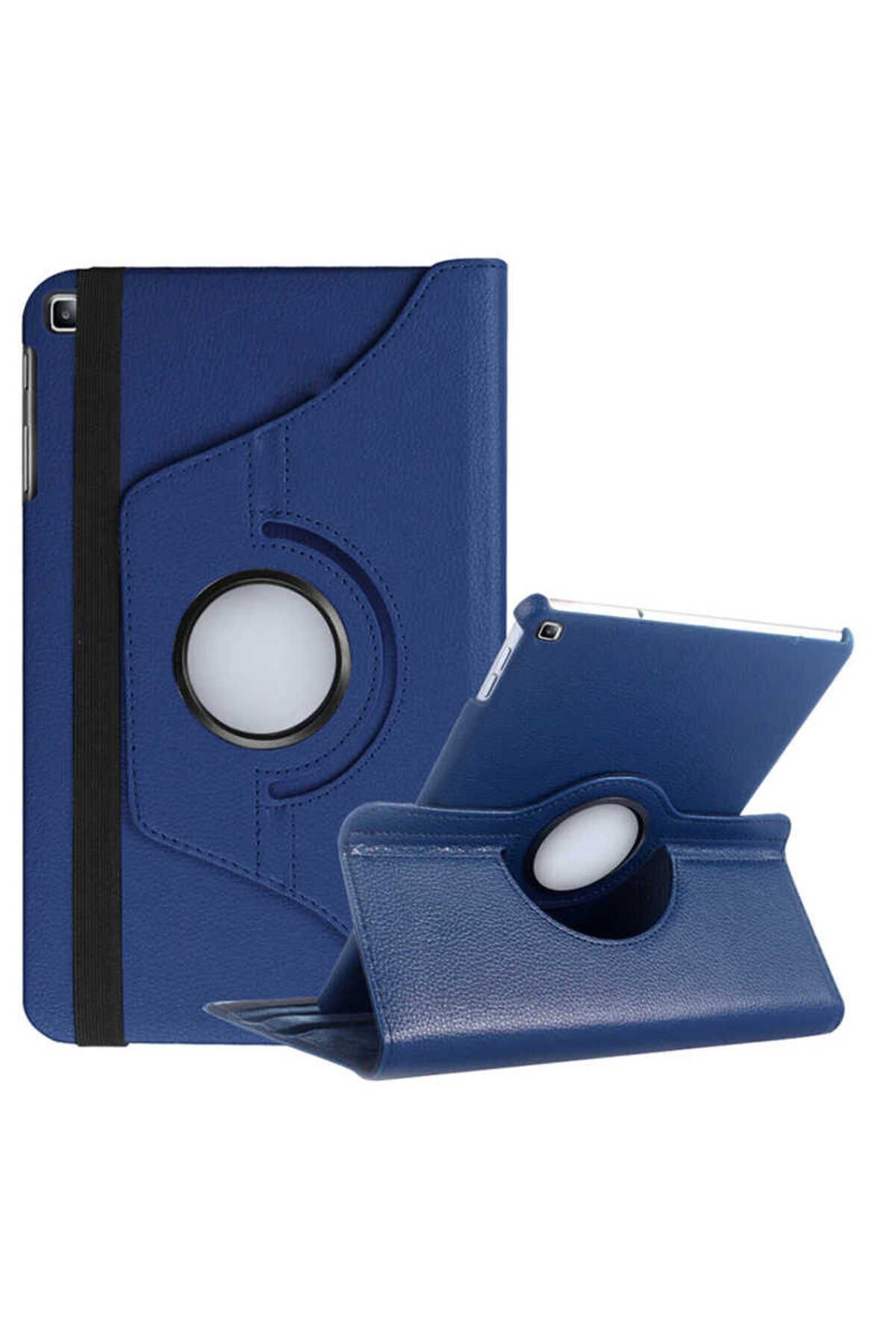 Galaxy Tab A7 Lite T225 Uyumlu BSAY Dönebilen Standlı Kılıf-Lacivert Lacivert
