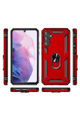 Galaxy A34 Kılıf BSAY Vega Kapak - Siyah Kırmızı