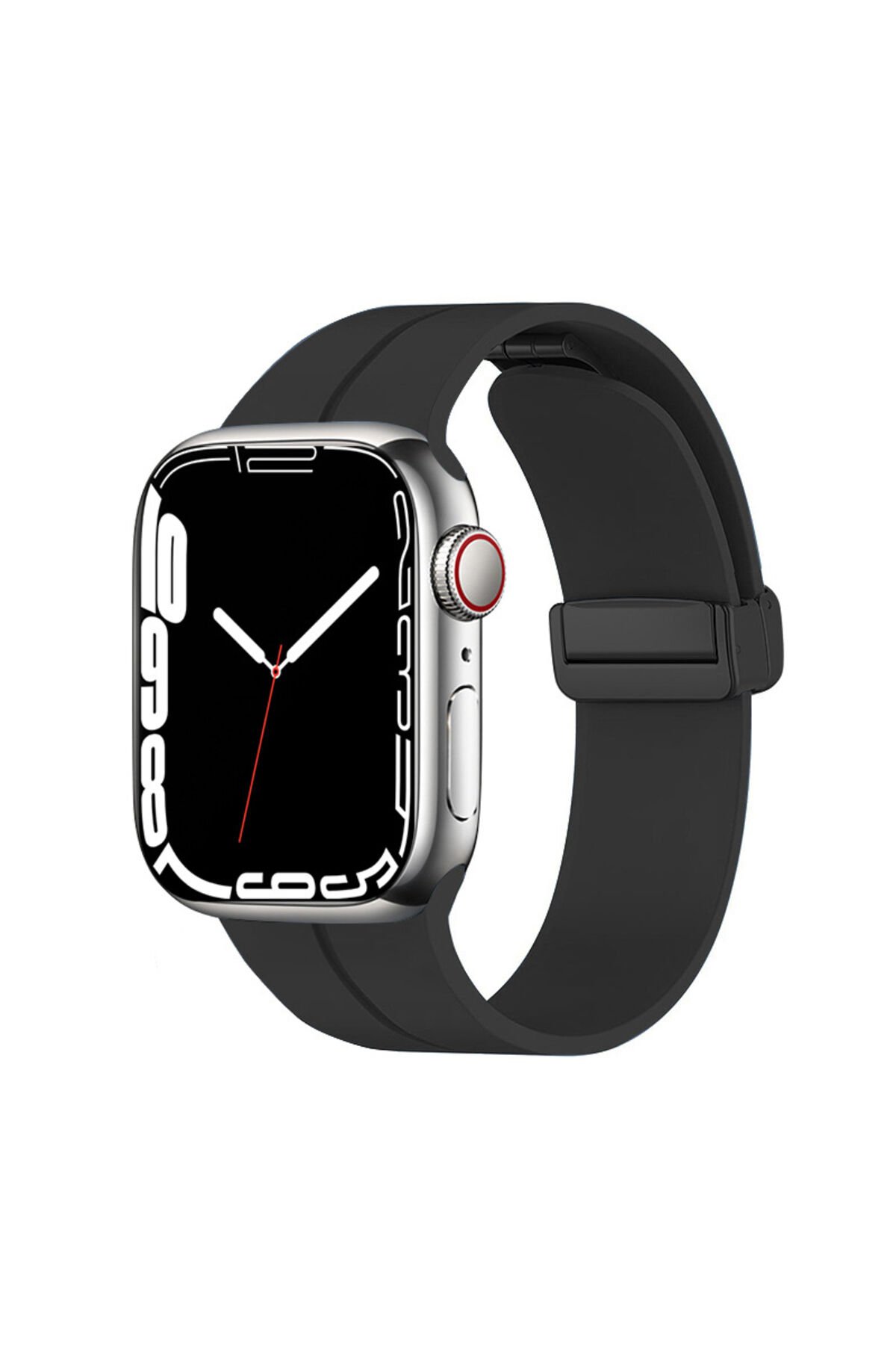 Watch 44mm Uyumlu KRD-84 Uyumlu BSAY Kordon-Lacivert Siyah
