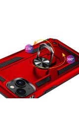 iPhone 15 Uyumlu BSAY Vega Kılıf-Kırmızı Kırmızı
