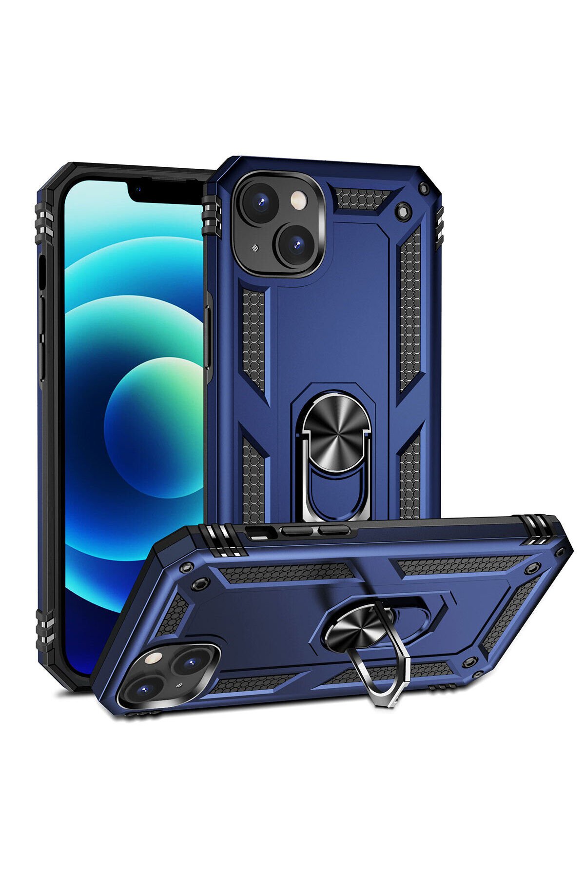 iPhone 15 Uyumlu BSAY Vega Kılıf-Kırmızı Mavi