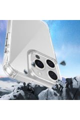 iPhone 15 Pro Max Kılıf AiHTTgli Takılabilir Askı Aparatlı BSAY Snap Silikon Kapak-Şeffaf Şeffaf