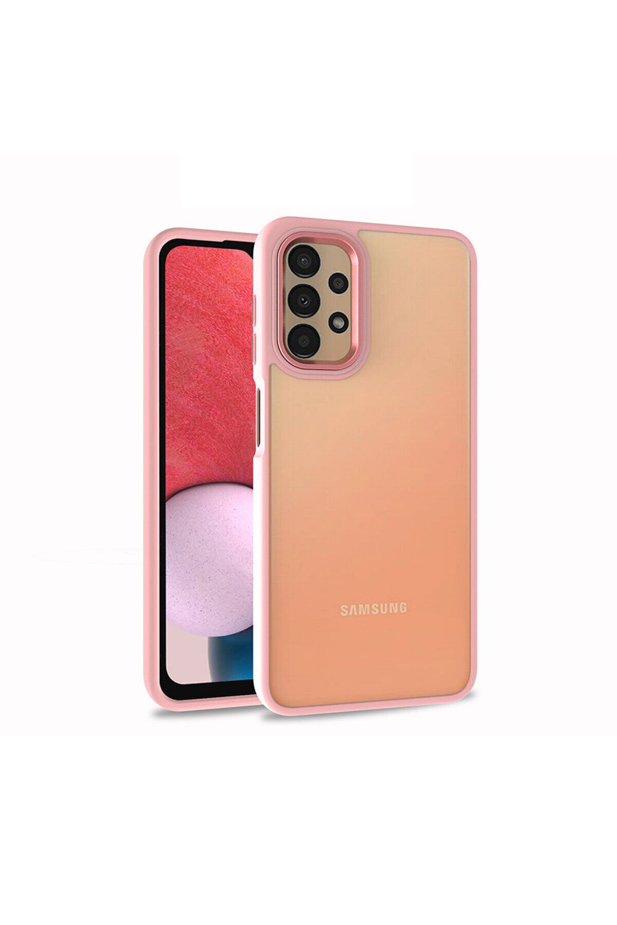 Galaxy A13 4G Kılıf GZST Flora Kapak - Rose Gold Rose Gold