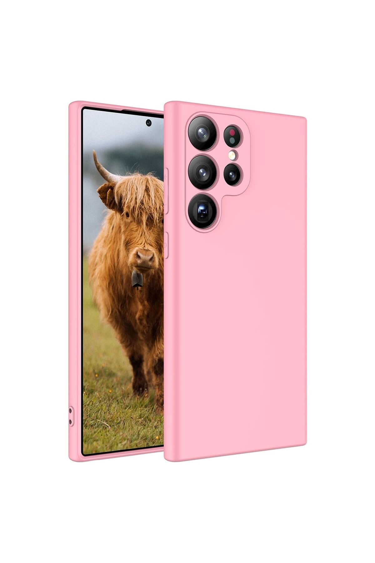 Galaxy S23 Ultra Uyumlu BSAY Mara Lansman Kılıf-Koyu Mor Pembe