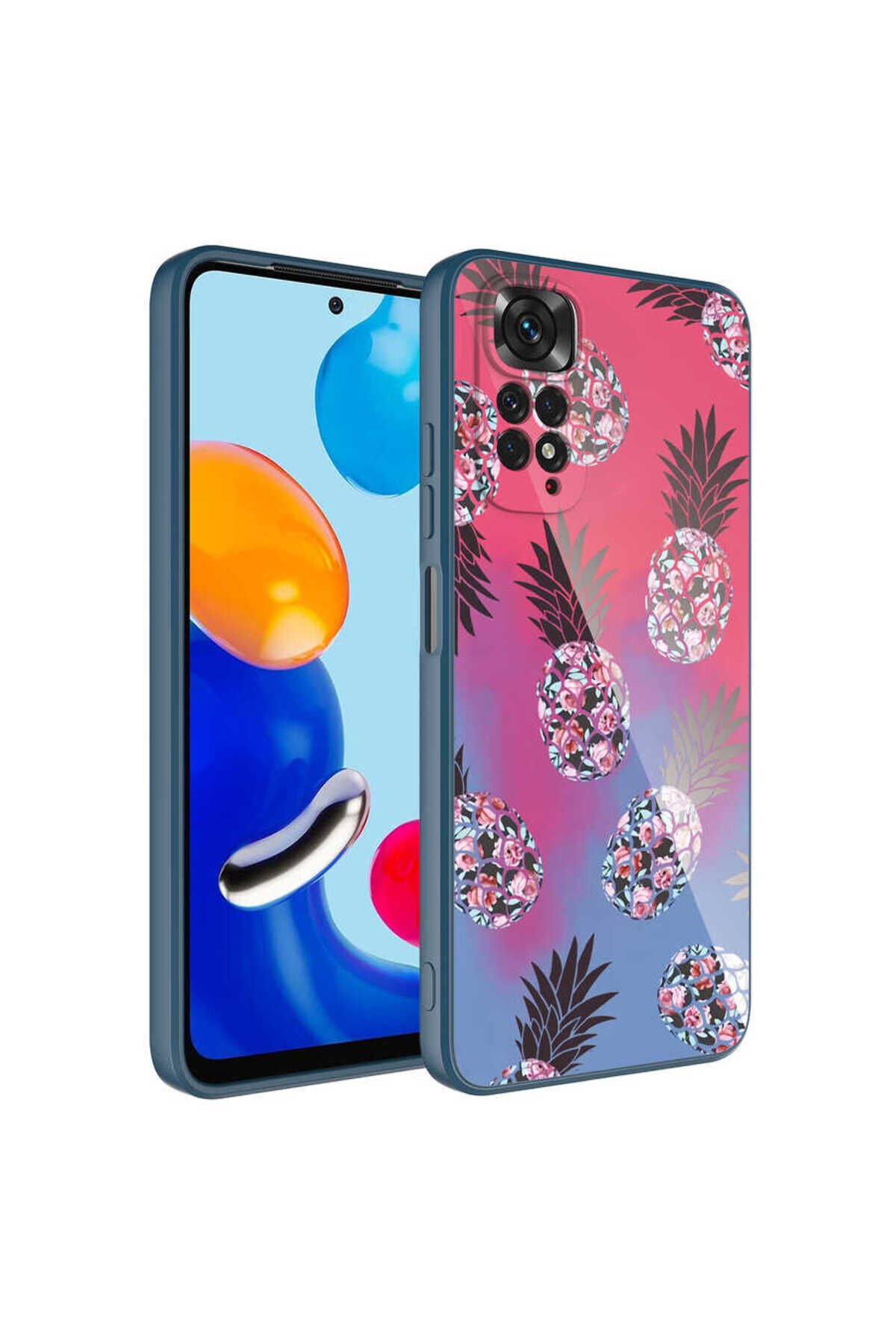 Redmi Note 11S Global Kılıf Kamera Korumalı Desenli Sert Silikon BSAY Epoksi Kapak - NO2 No3