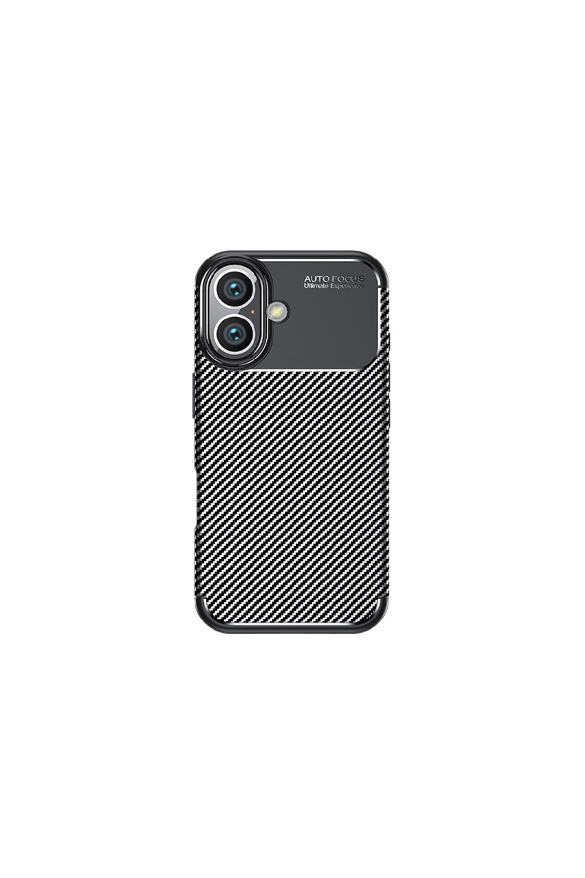 iPhone 16 Uyumlu BSAY Negro Silikon Kapak-Siyah Siyah