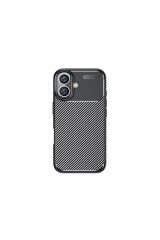 iPhone 16 Uyumlu BSAY Negro Silikon Kapak-Siyah Siyah
