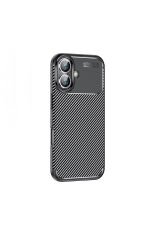 iPhone 16 Uyumlu BSAY Negro Silikon Kapak-Siyah Siyah