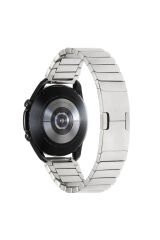 Huawei Honor Magic 2 46mm Uyumlu KRD-82 22mm Metal BSAY Kordon-Gümüş Siyah