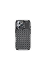 iPhone 16 Pro Uyumlu BSAY Negro Silikon Kapak-Siyah Siyah
