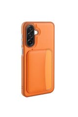 Galaxy A17 Kılıf Kartlıklı BSAY X-Kart Silikon Kapak - Siyah
