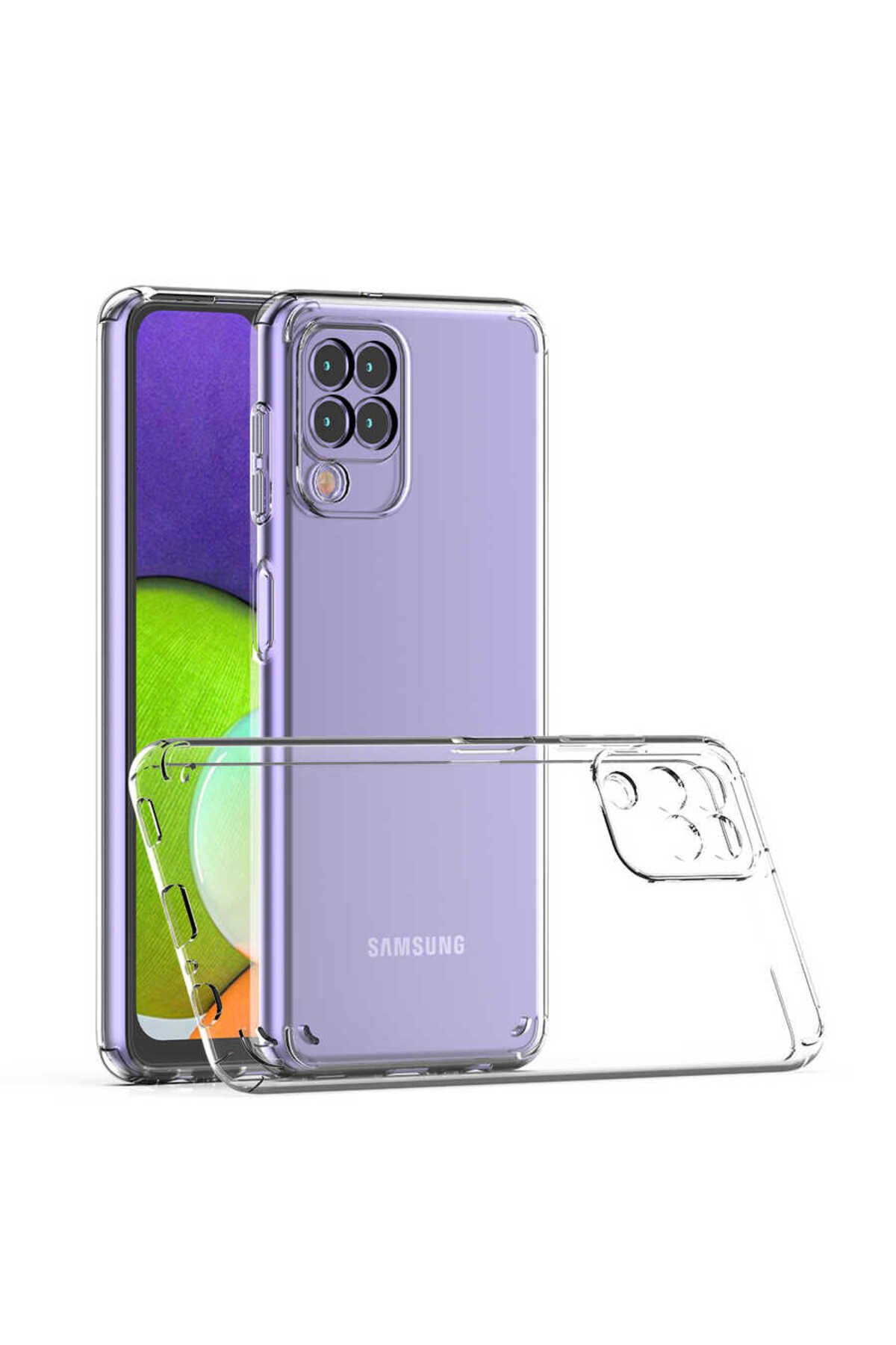 Galaxy A22 4G Kılıf BSAY Coss Kapak - Renksiz Renksiz