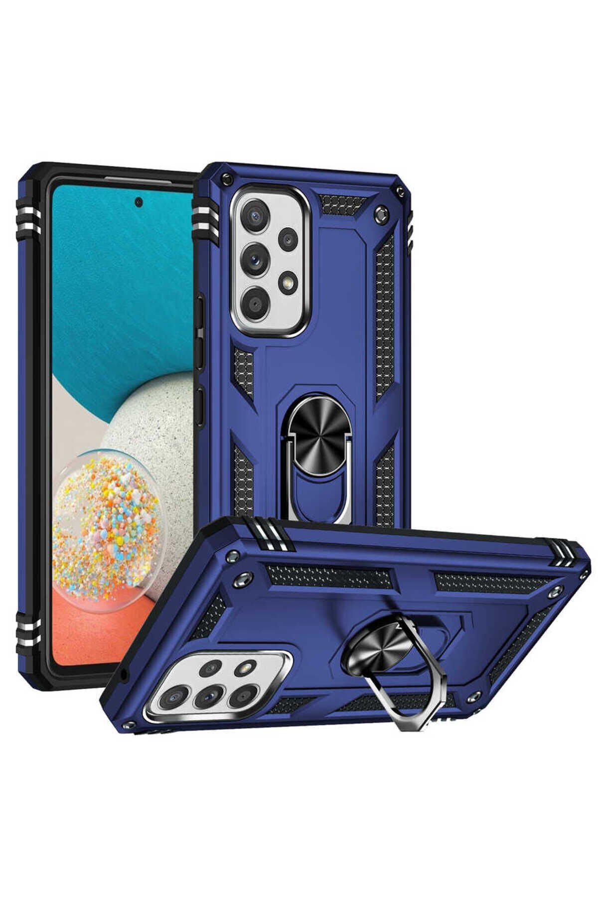 Galaxy A53 5G Kılıf GZST Vega Kapak - Gold Mavi