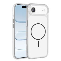 iPhone 17 Air Kılıf Metal Buton Tasarımlı Zore İkonik Sert Silikon Kılıf