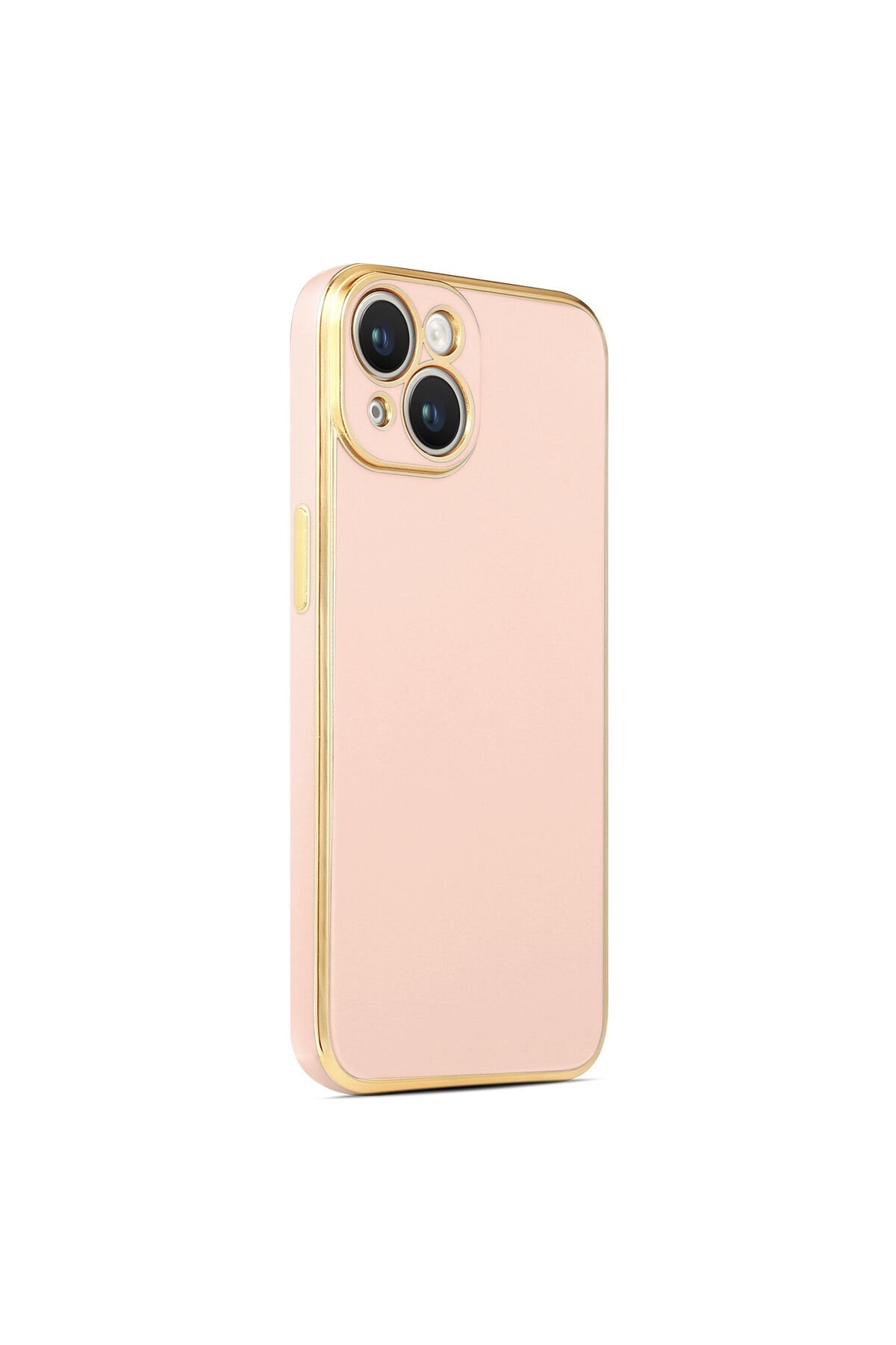 iPhone 14 Uyumlu BSAY Bark Kılıf-Mavi Açık Rose Gold
