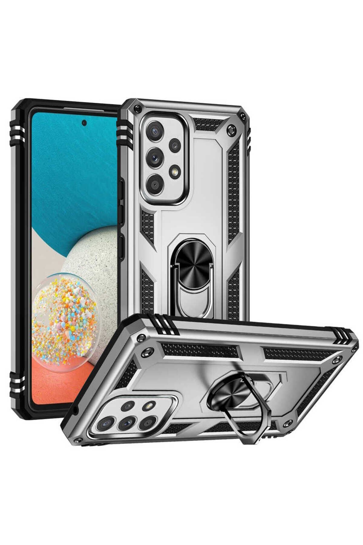 Galaxy A53 5G Kılıf NXAR Vega Kapak - Gri Gri