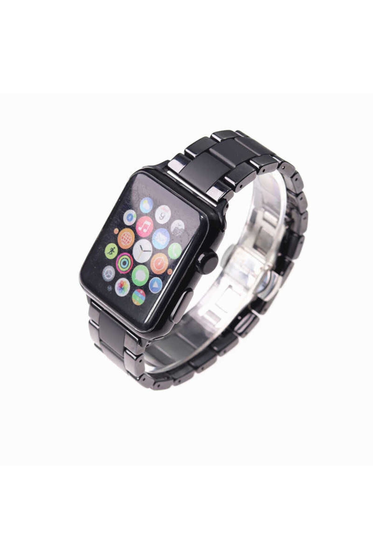 Watch 40mm Mat Seramik Metal GZST Kordon-Parlak Siyah