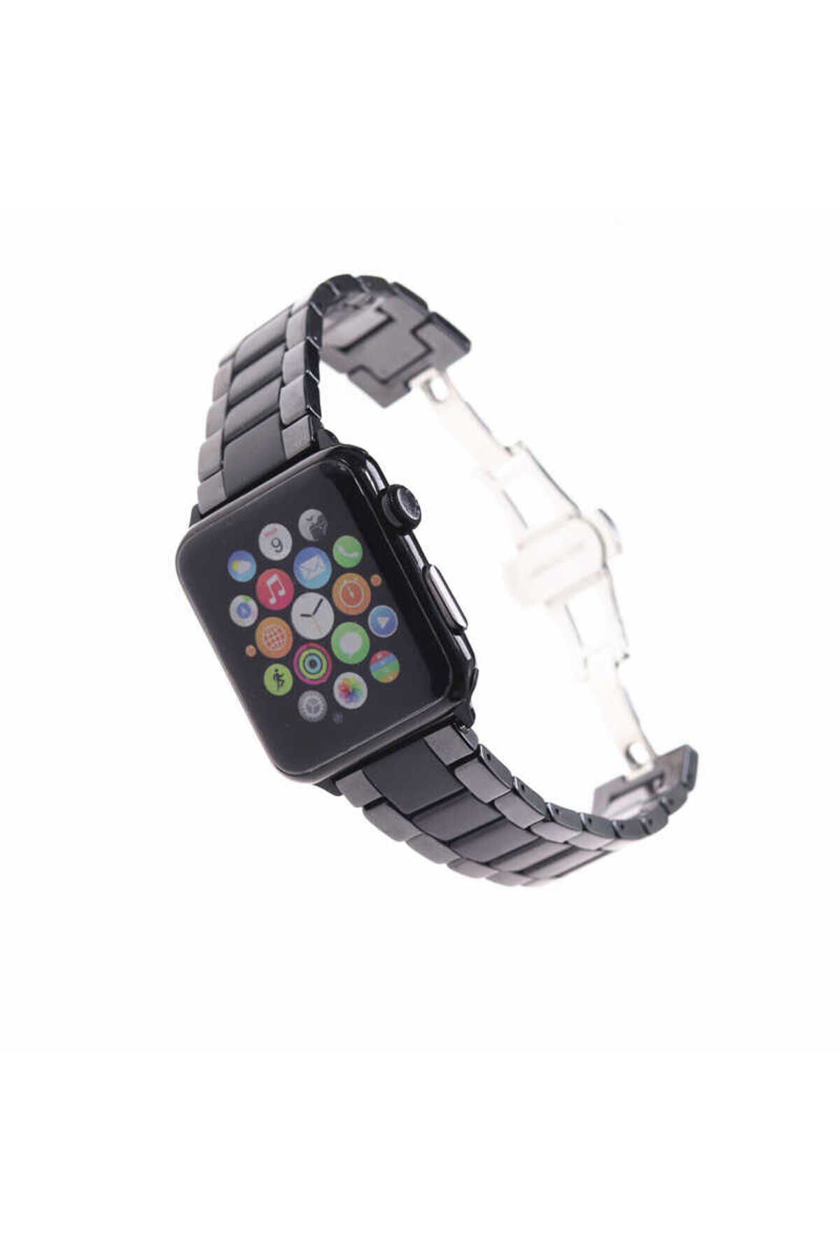 Watch 40mm Mat Seramik Metal GZST Kordon-Parlak Siyah