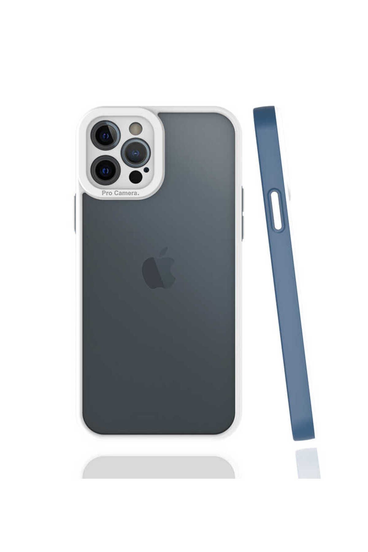 iPhone 12 Pro Uyumlu BSAY Mima Kılıf-Koyu Yeşil Lacivert