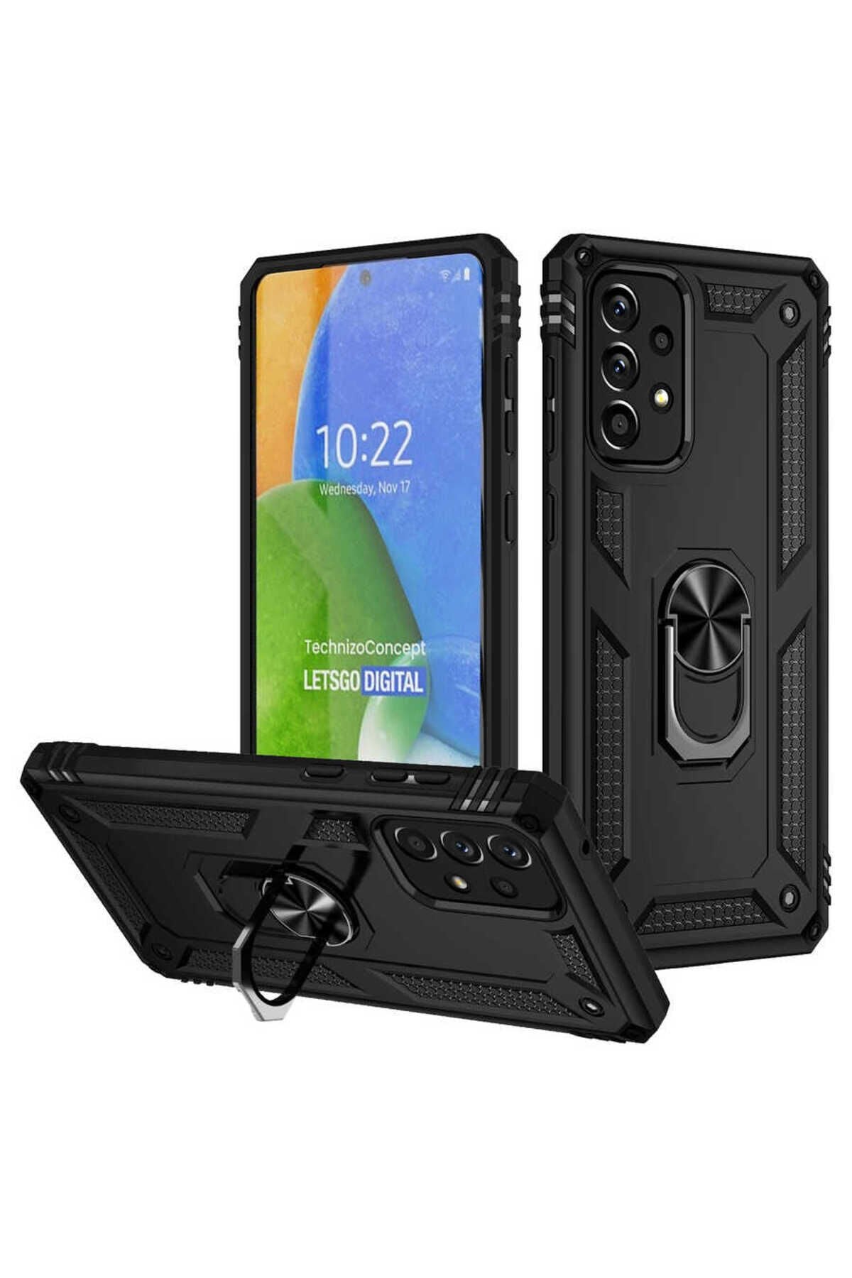 Galaxy A73 Kılıf BSAY Vega Kapak - Siyah Siyah