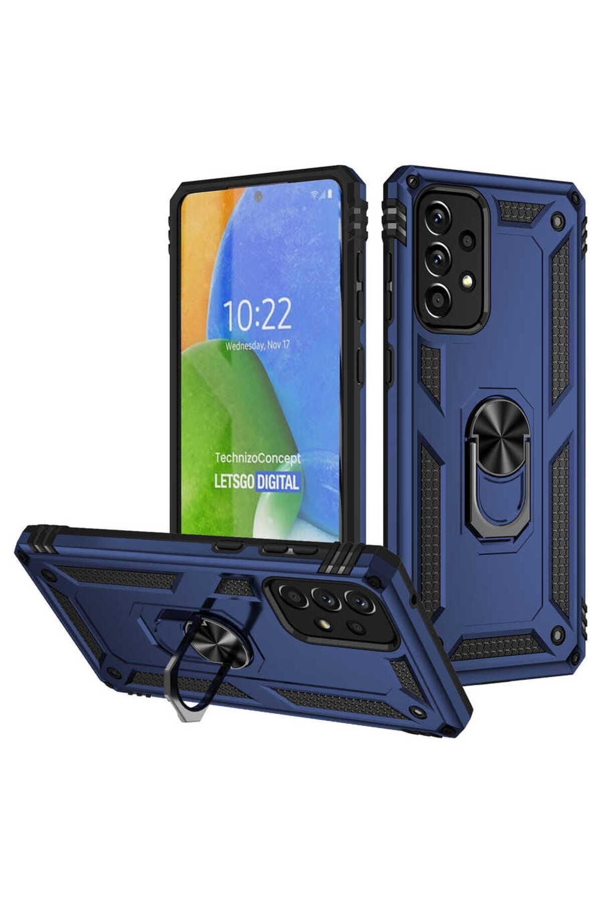 Galaxy A73 Kılıf BSAY Vega Kapak - Siyah Gri