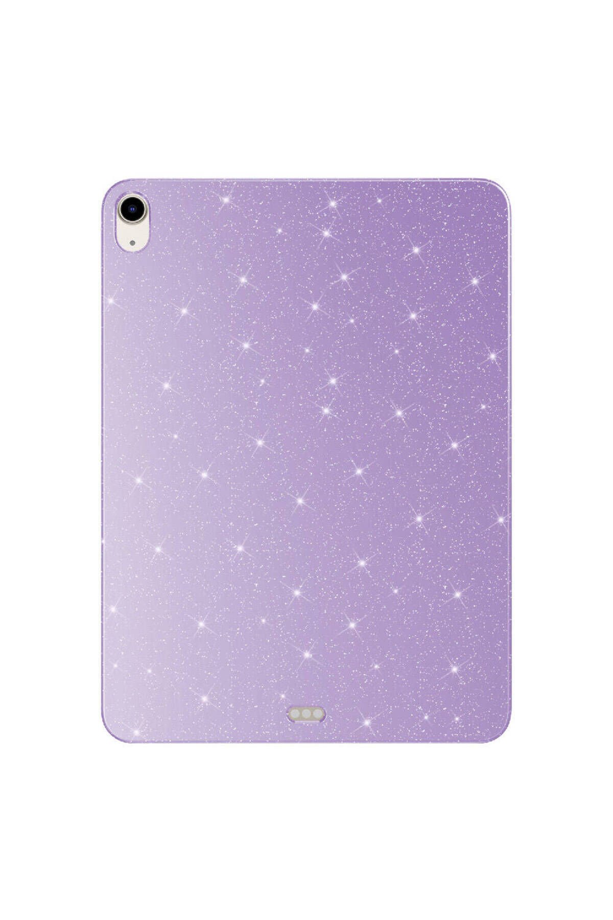 iPad Air 11 2025 M3 Simli Parlak Görünümlü SBT Tablet Koton Kılıf - Lila Lila