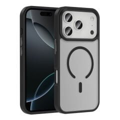 iPhone 17 Pro Max Kılıf M-safe Şarj Özellikli Mat Arka Yüzey Zore Sio Kılıf