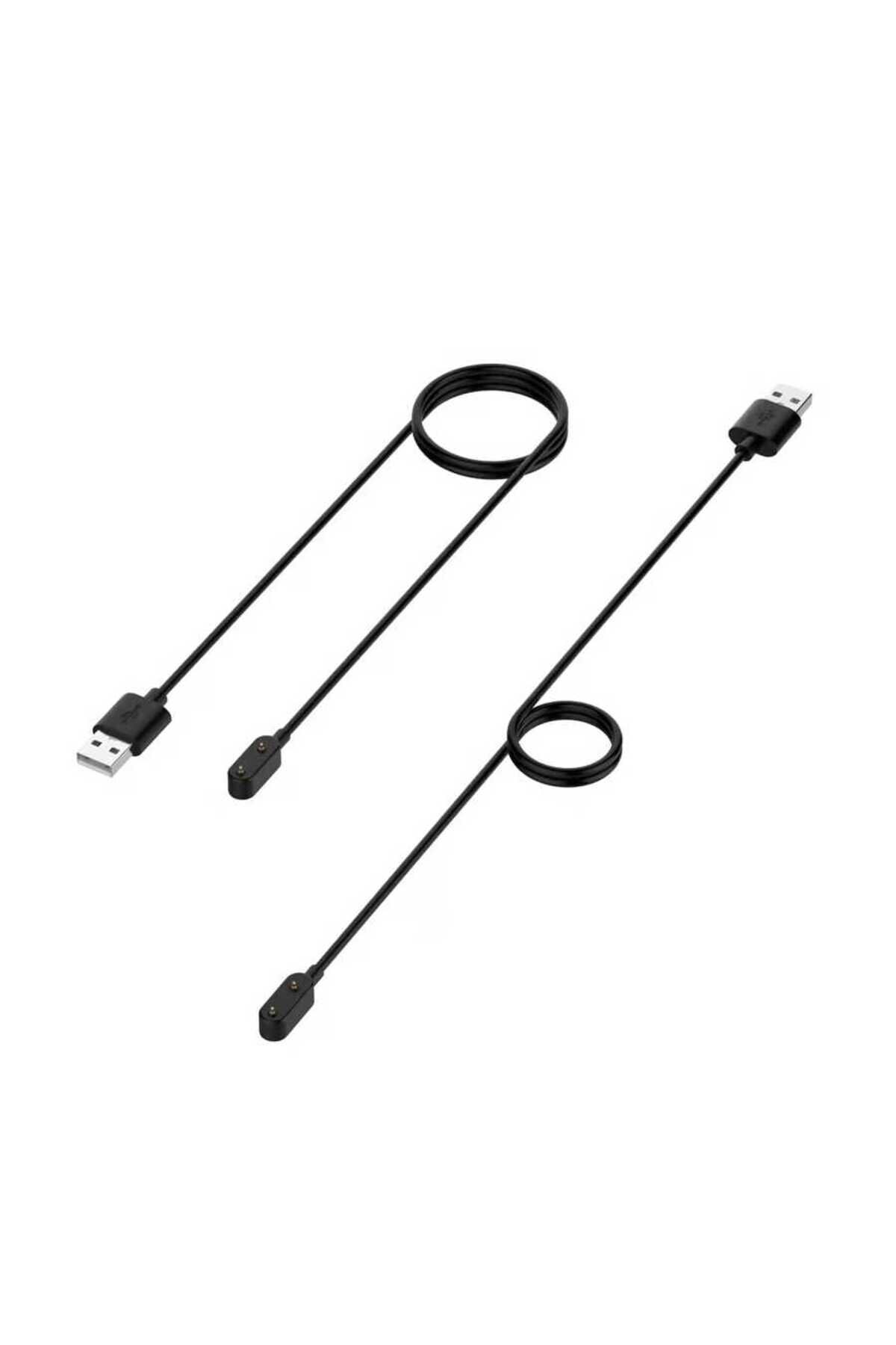 Huawei Watch Fit BSAY Usb Şarj Kablosu - Siyah Siyah