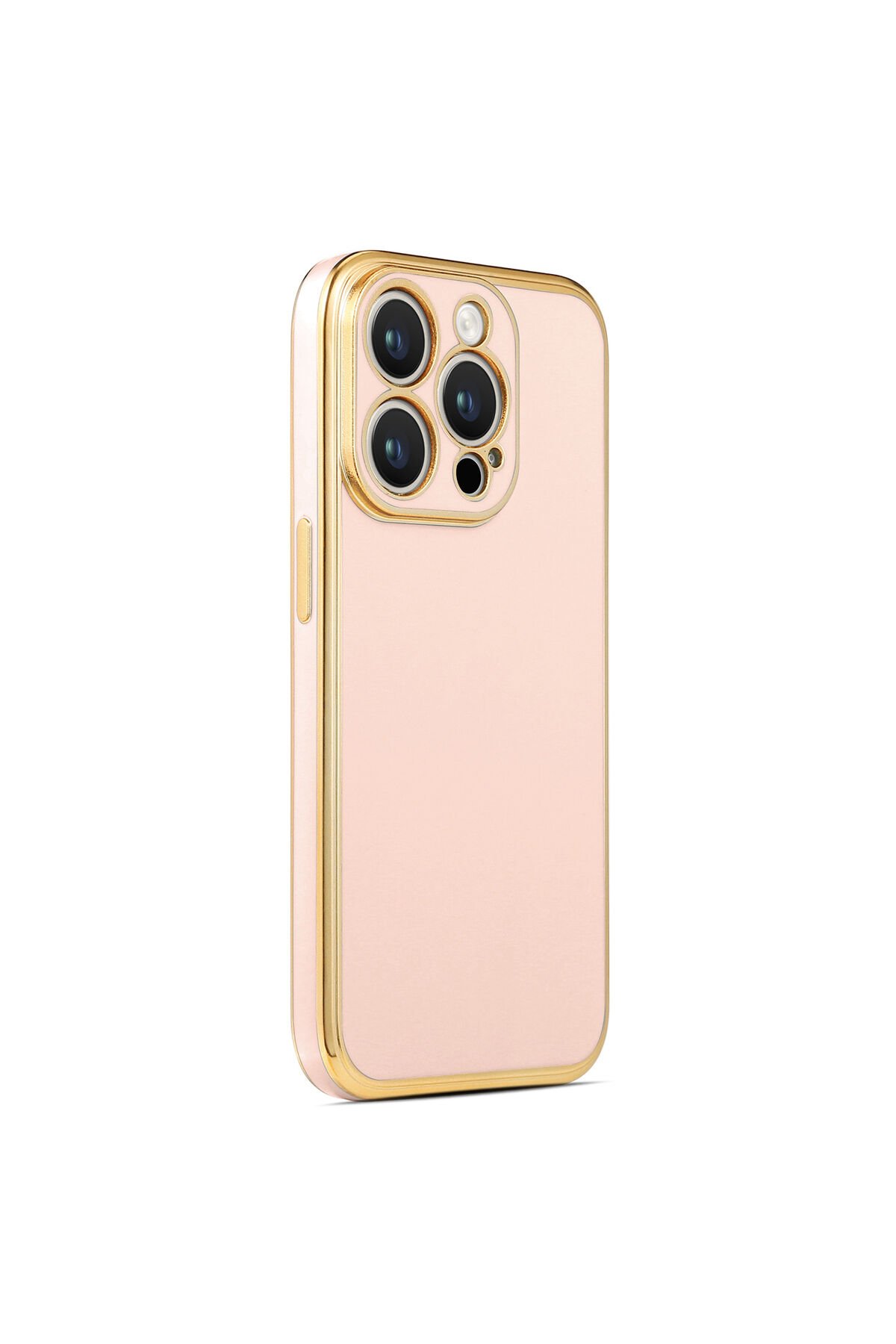 iPhone 14 Pro Uyumlu BSAY Bark Kılıf-Derin Mor Rose Gold