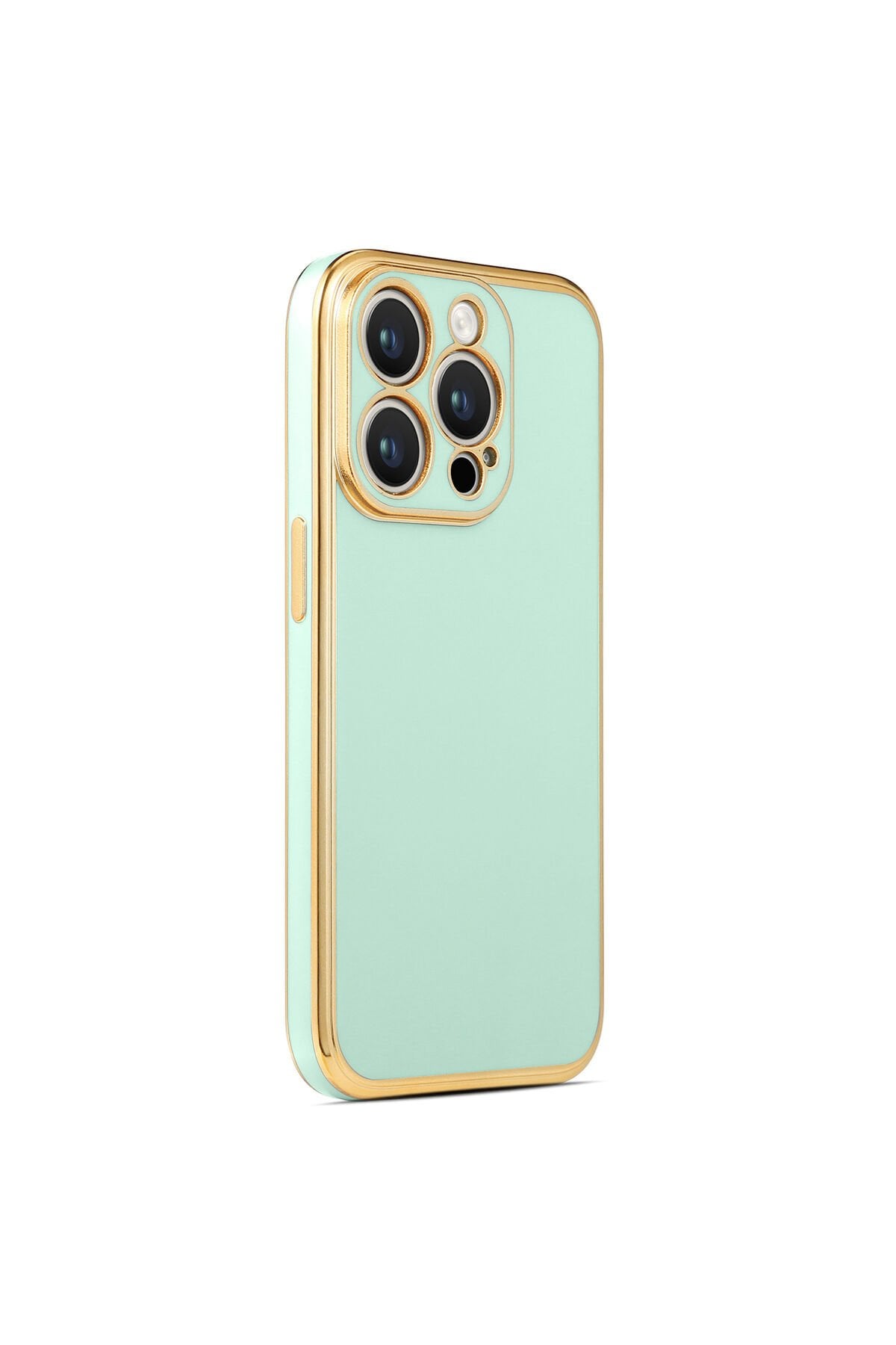 iPhone 14 Pro Uyumlu BSAY Bark Kılıf-Derin Mor Açık Yeşil