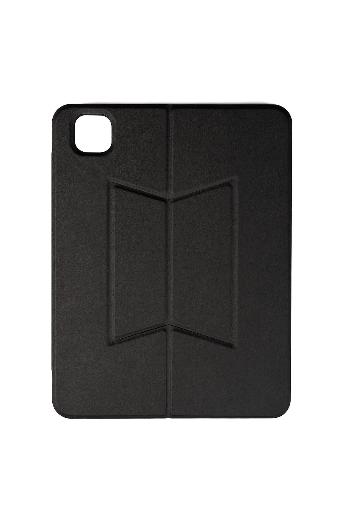 iPad Air 11 2025 M3 MSRA Border Keyboard Bluetooh Bağlantılı Standlı Klavyeli Tablet Kılıfı - Siyah Siyah