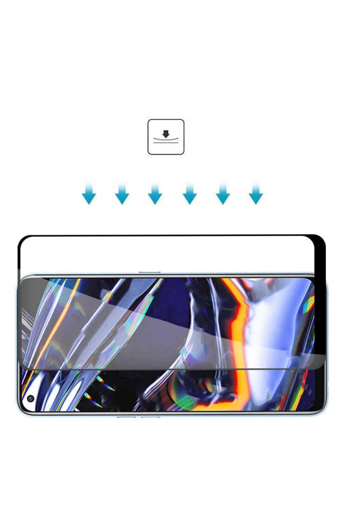 Oppo A54 4G Uyumlu BSAY Kenarları Kırılmaya Dayanıklı Cam Ekran Koruyucu