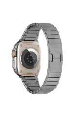 Watch 44mm Uyumlu KRD-82 Metal BSAY Kordon-Gold Gri