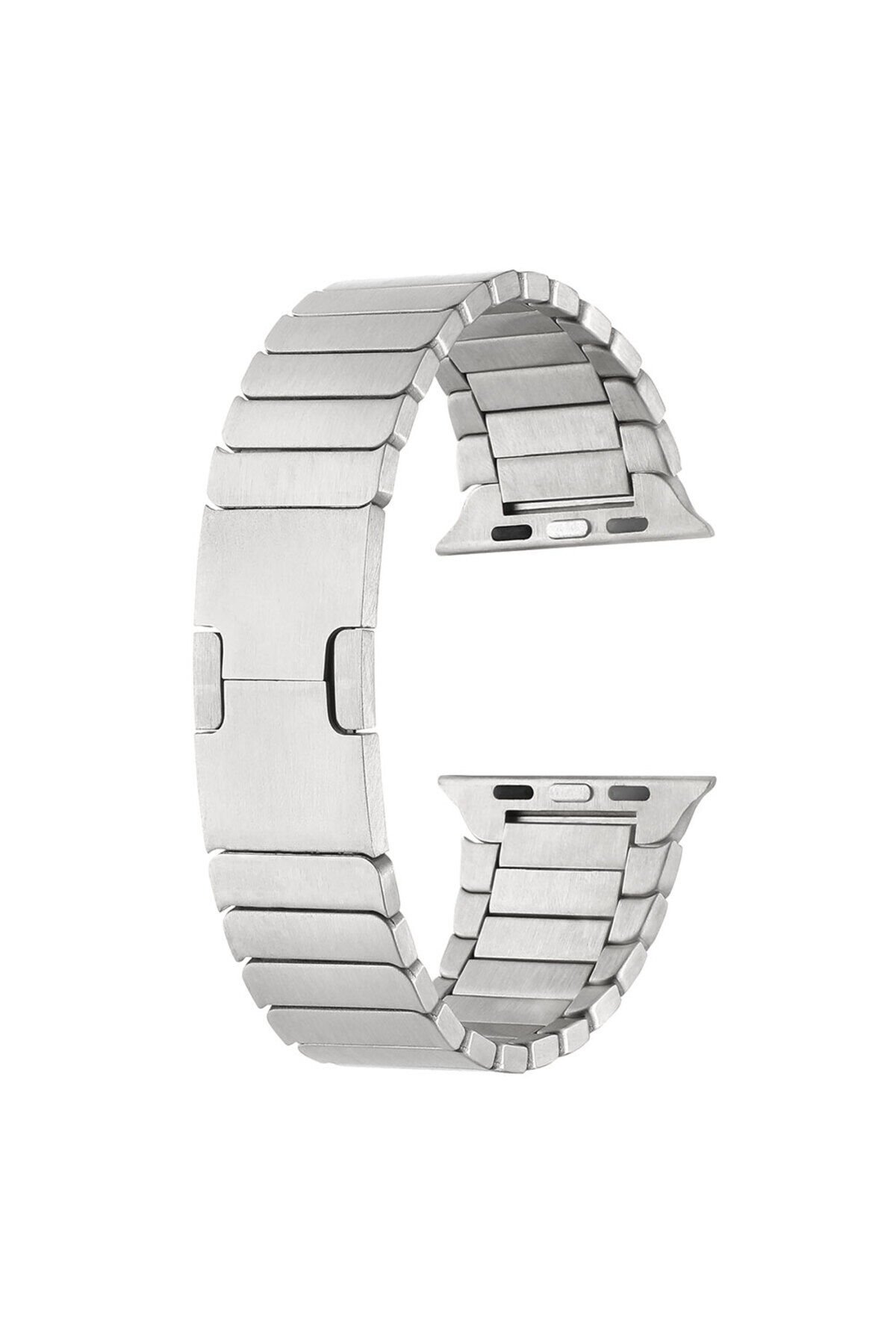 Watch 7 45mm Uyumlu KRD-82 Metal BSAY Kordon-Gri Gümüş