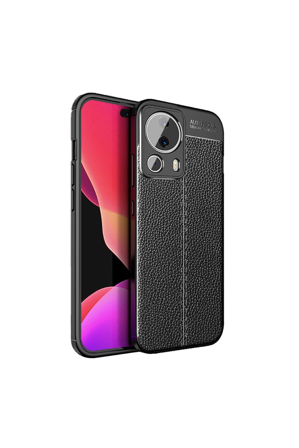 Mi 13 Lite Kılıf BSAY Niss Silikon Kapak - Siyah Siyah