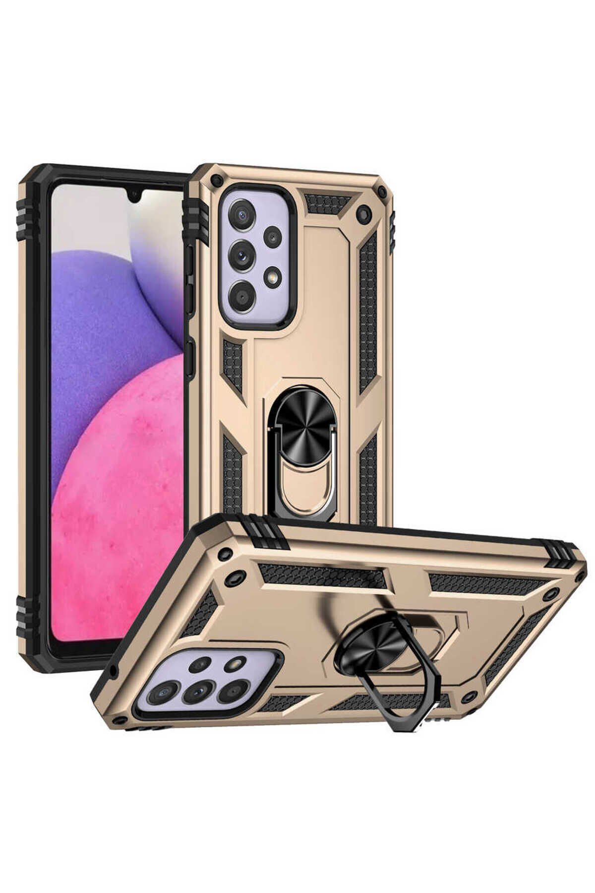 Galaxy A33 5G Kılıf NXAR Vega Kapak - Gold Gold