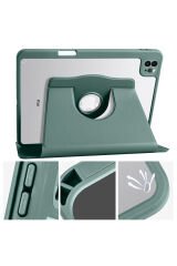 iPad Air 11 2025 M3 Kılıf MRSA Termik Kalem Bölmeli Dönebilen Standlı Kılıf - Lacivert Lacivert