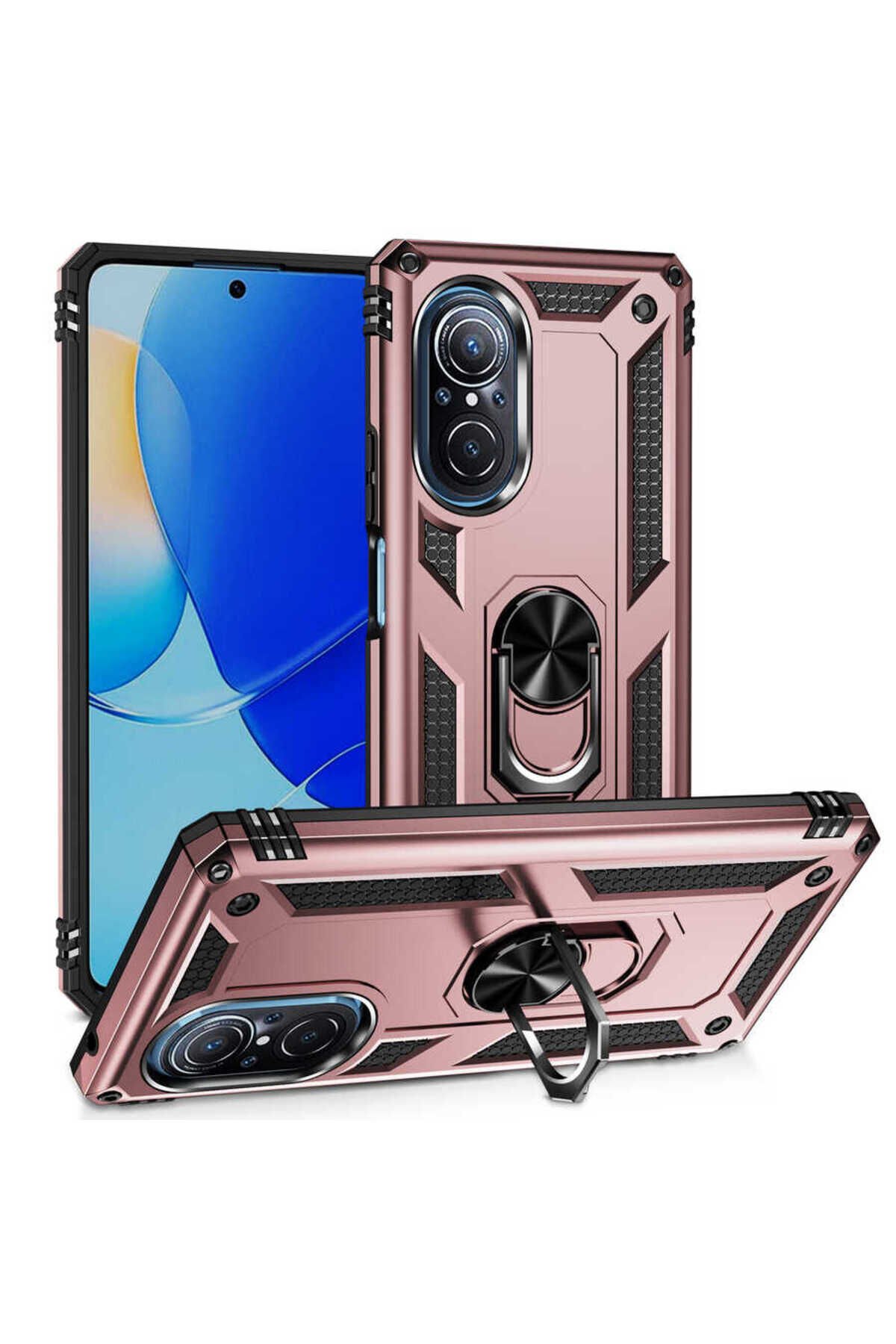 Huawei Nova 9 SE Kılıf ATA Vega Kapak - Rose Gold Rose Gold