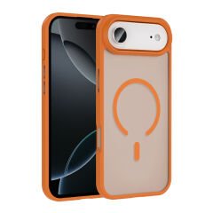 iPhone 17 Air Kılıf M-safe Şarj Özellikli Mat Arka Yüzey Zore Sio Kılıf