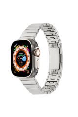 Watch 7 41mm Uyumlu KRD-82 Metal BSAY Kordon-Gümüş Gümüş