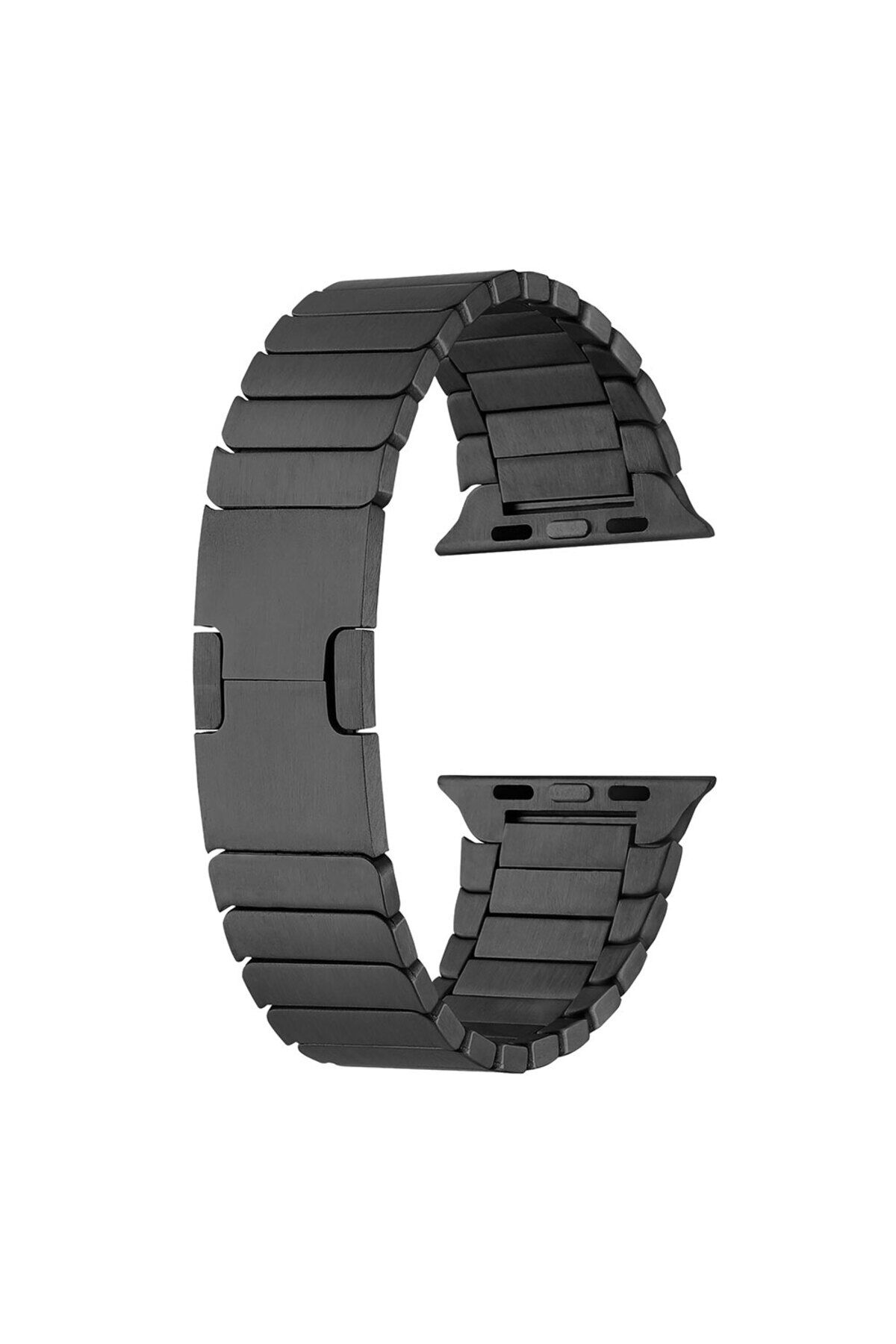 Watch 7 41mm Uyumlu KRD-82 Metal BSAY Kordon-Gümüş Siyah