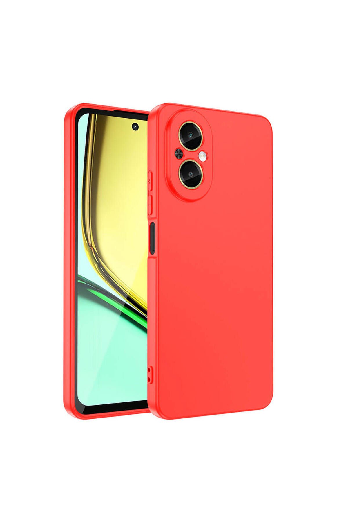 Realme 12 Lite Kılıf BSAY Mara Lansman Kapak - Kırmızı Kırmızı
