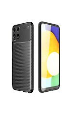 Galaxy M32 Kılıf NXAR Negro Silikon Kapak - Kahverengi Kahverengi