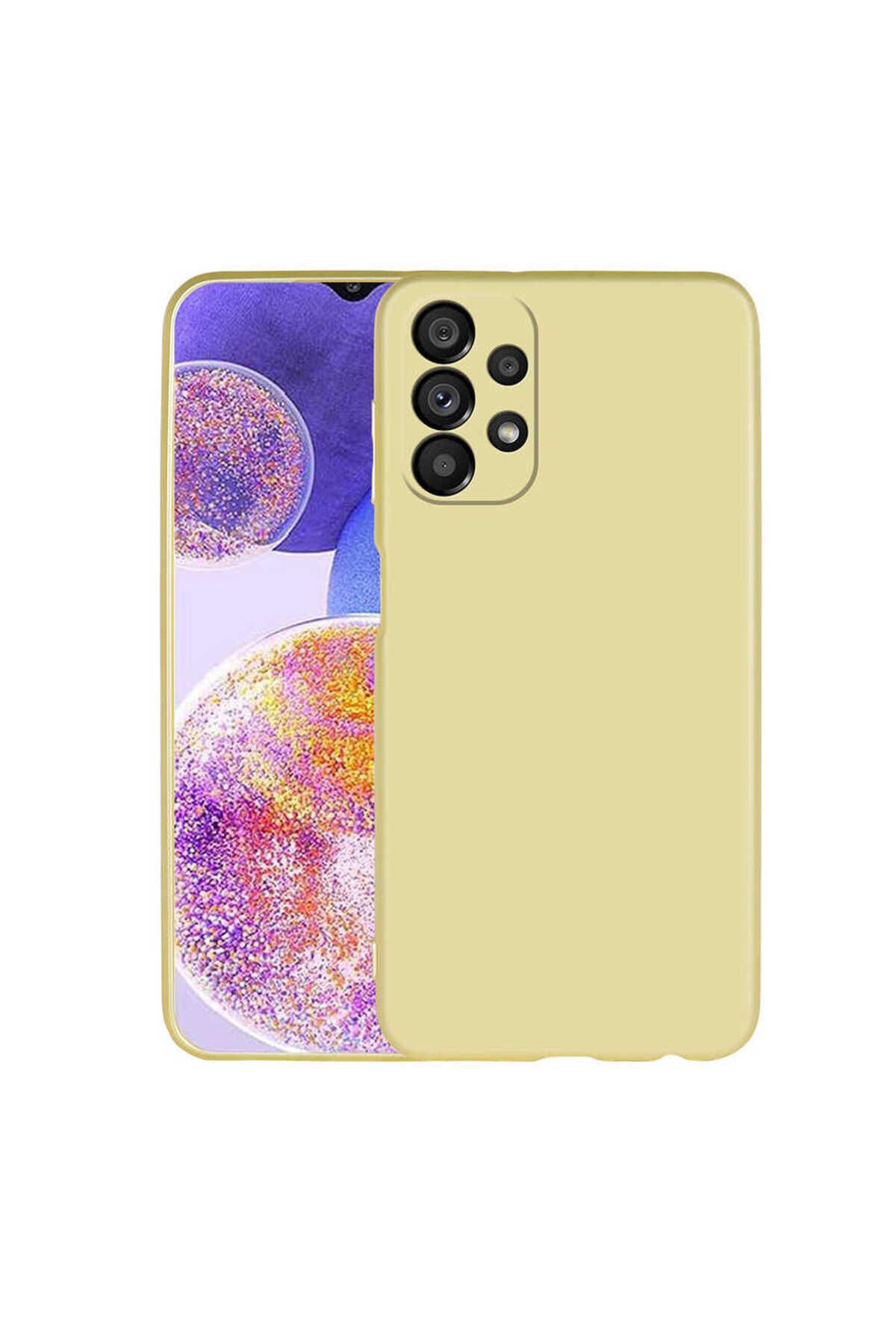 Galaxy A23 Kılıf BSAY Premier Silikon Kapak - Siyah Gold