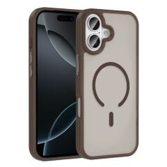 iPhone 17 Kılıf M-safe Şarj Özellikli Mat Arka Yüzey Zore Sio Kılıf