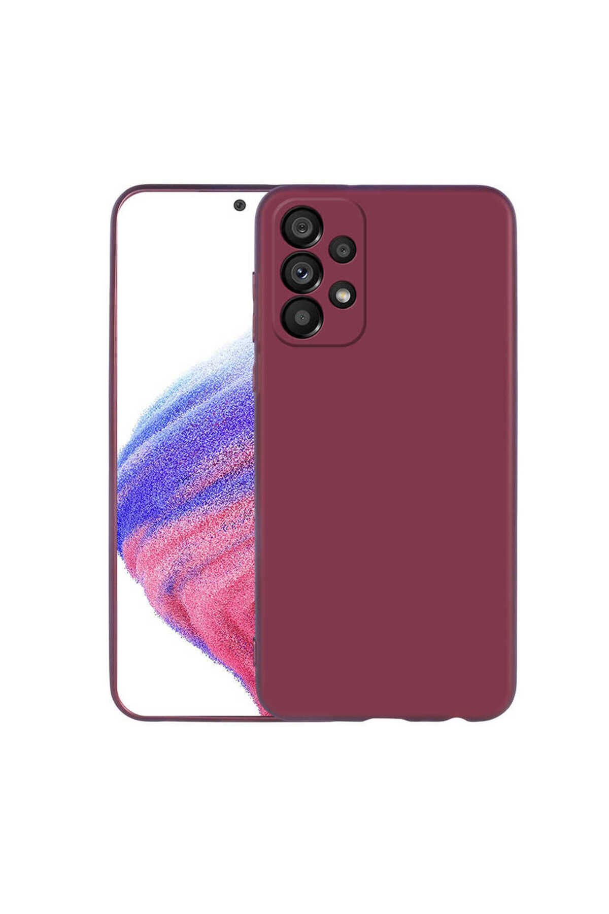 Galaxy A33 5G Kılıf BSAY Premier Silikon Kapak - Mürdüm Mürdüm