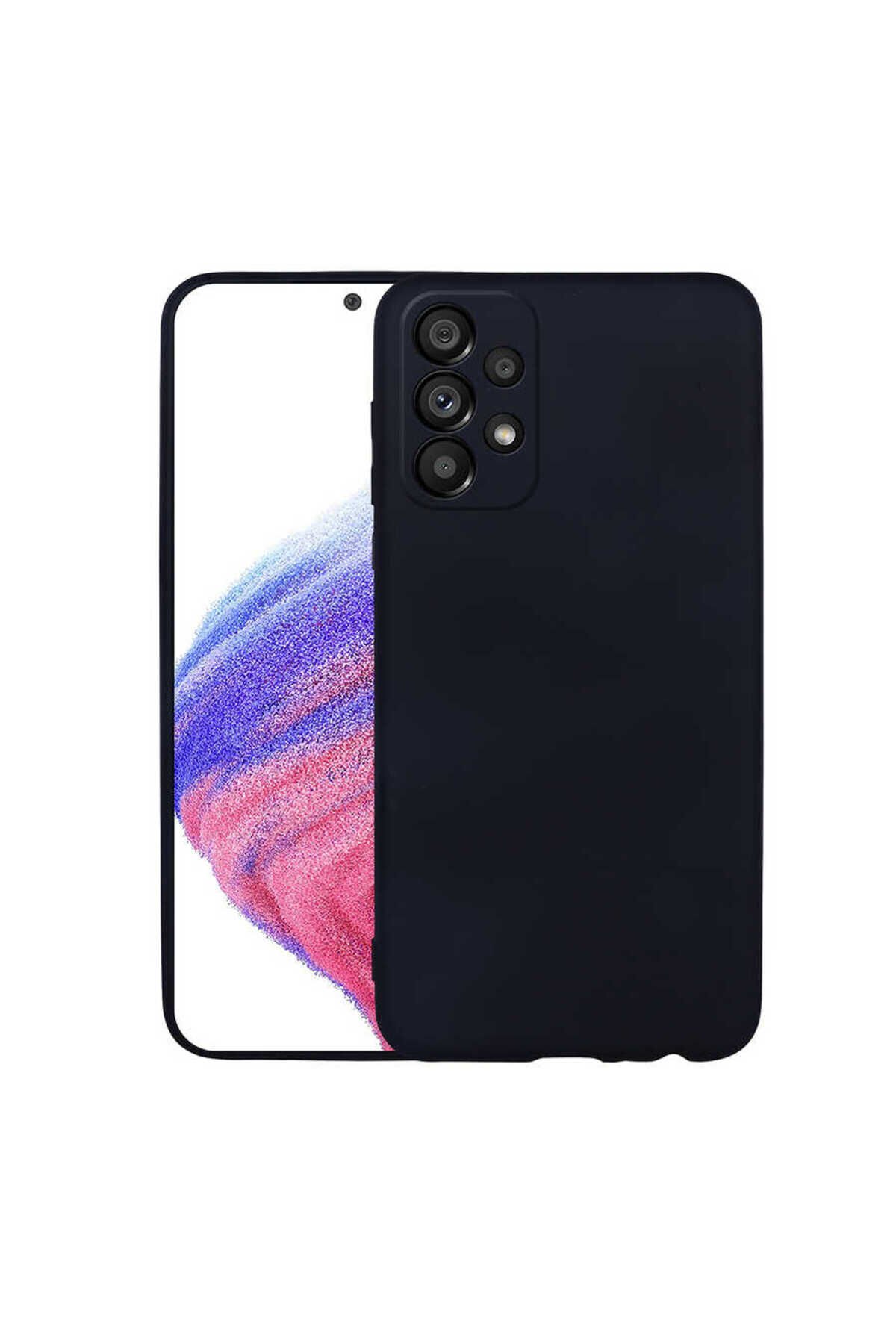 Galaxy A33 5G Kılıf BSAY Premier Silikon Kapak - Mürdüm Siyah